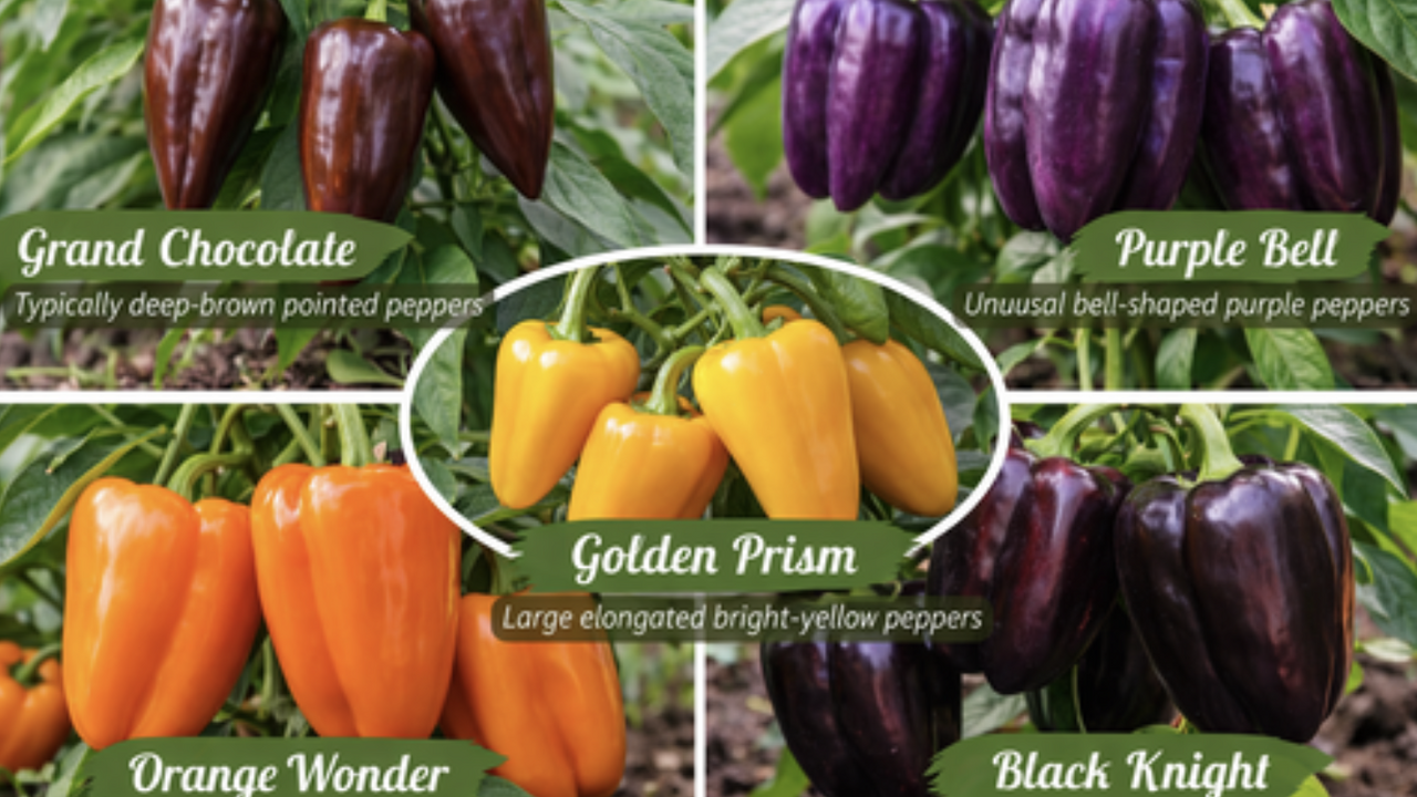 Некоторые сорта сладкого перца привлекают внима...