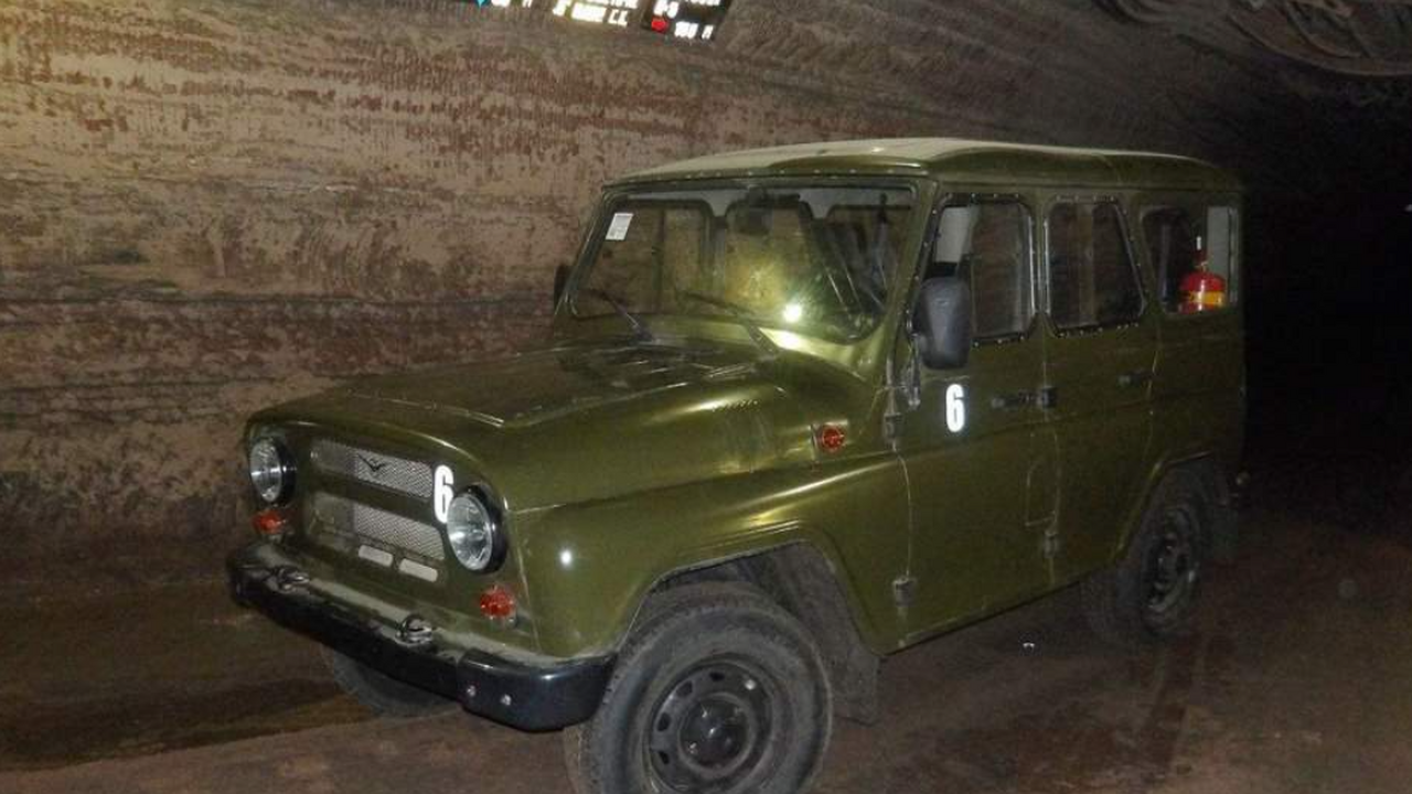 Дизельный УАЗ Хантер проходит испытания в шахтах «Беларуськалия» На Березовском руднике, входящем в структуру «Б...