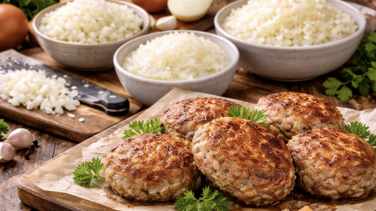 Лук в мясном фарше выполняет не только вкусовую...