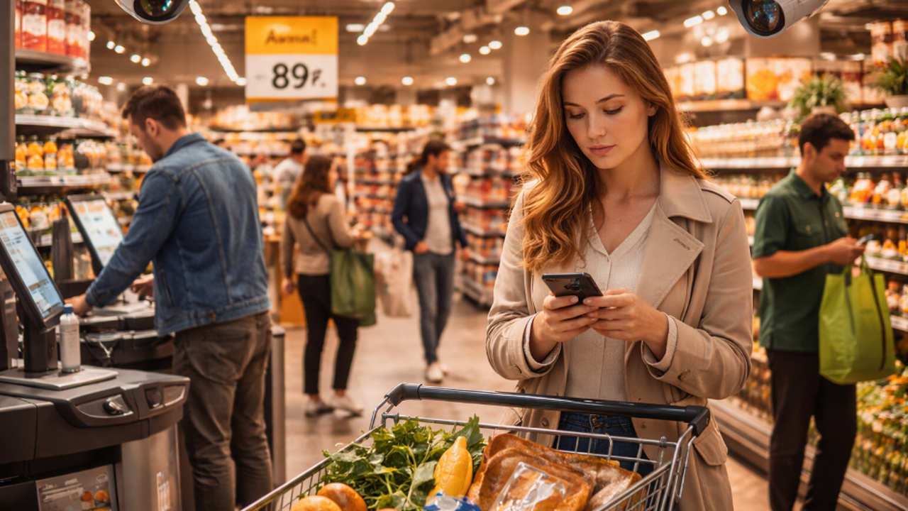 Крупные сетевые магазины в России постепенно ме...