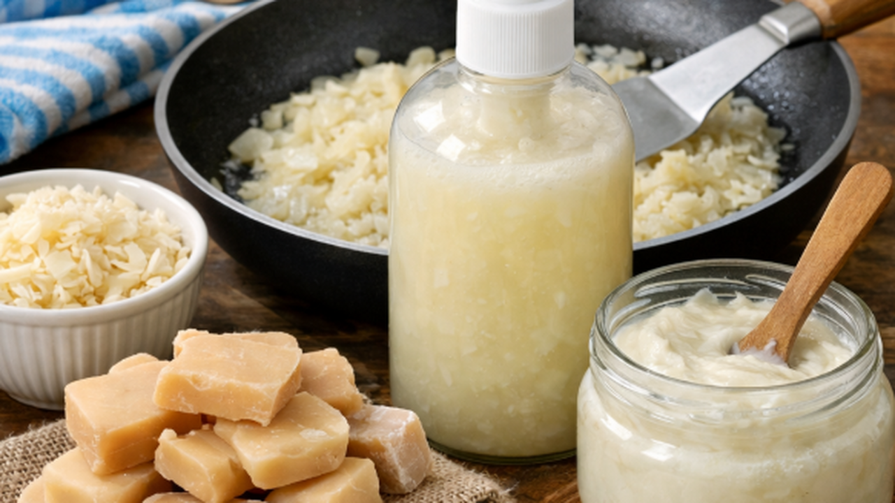 Остатки хозяйственного мыла можно превратить в ...