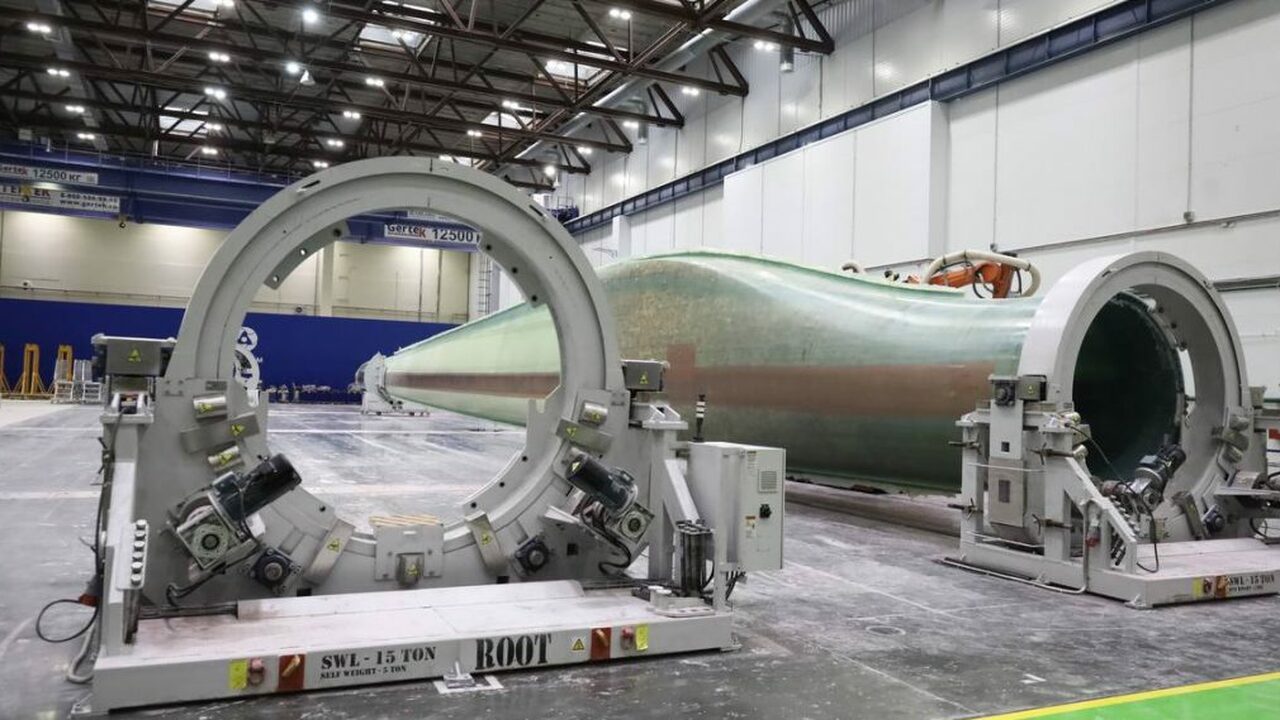 Ульяновский завод ветрогенераторов достиг полной мощности Предприятие по производству лопастей для ветрог...