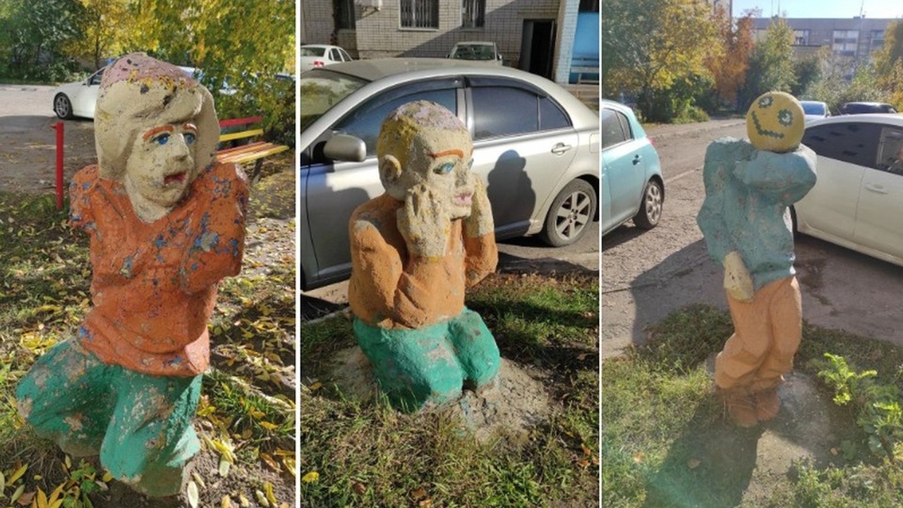 В Ульяновске жители двора на Крымова просят убрать скульптуры из него циркачей Обращение от жильцов дома №63 по улице Крымова ...