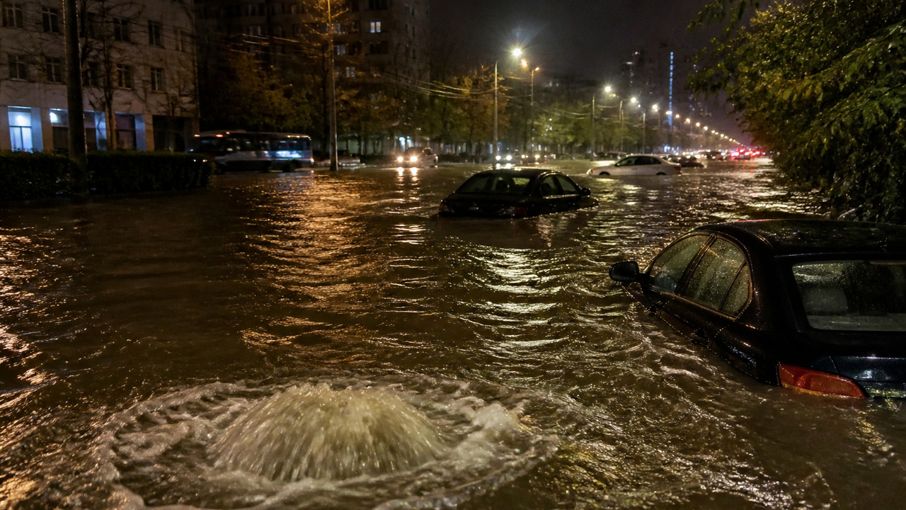 После ночного ливня в Ульяновске выпало 23 мм о...