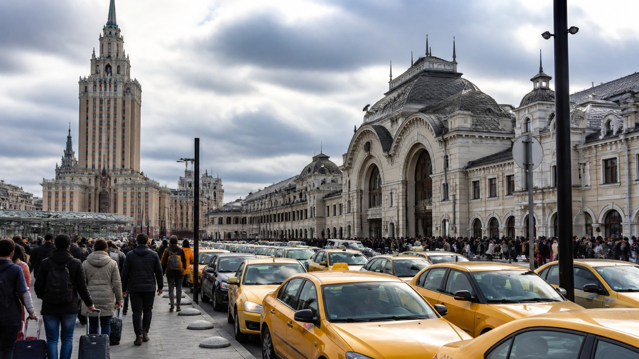 Бомбилам могут запретить таксовать на вокзалах Москвы и в аэропорту «Внуково» Московские власти планируют запретить нелегальн...