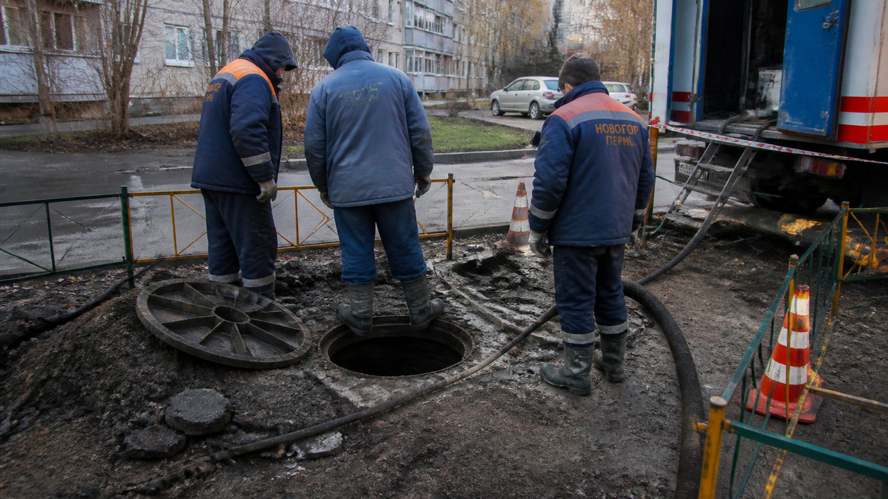 В Перми жители дома остались без горячей воды из-за коммунальной аварии В Перми произошла коммунальная авария, из-за ко...