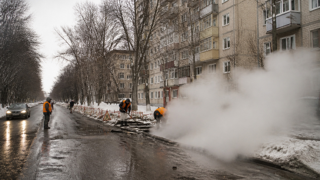 В Ульяновске 20 многоквартирных домов остались без отопления В Ульяновске из-за аварии на теплосети в Засвия...