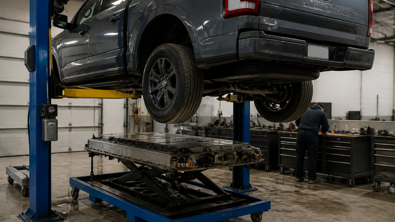 Владелец Ford F-150 Lightning заменил батарею п...