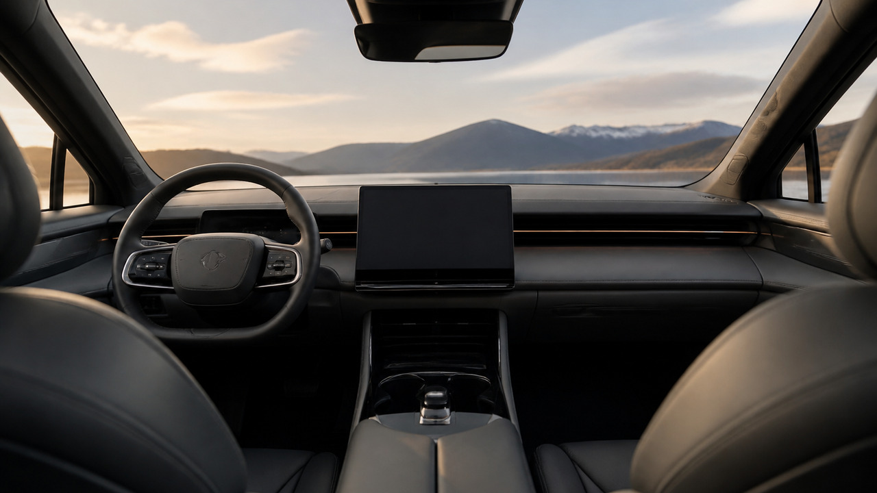 Экран Genesis GV90 при парковке поднимается и увеличивает площадь на 70% Новый Genesis GV90 получил поднимающийся OLED-э...