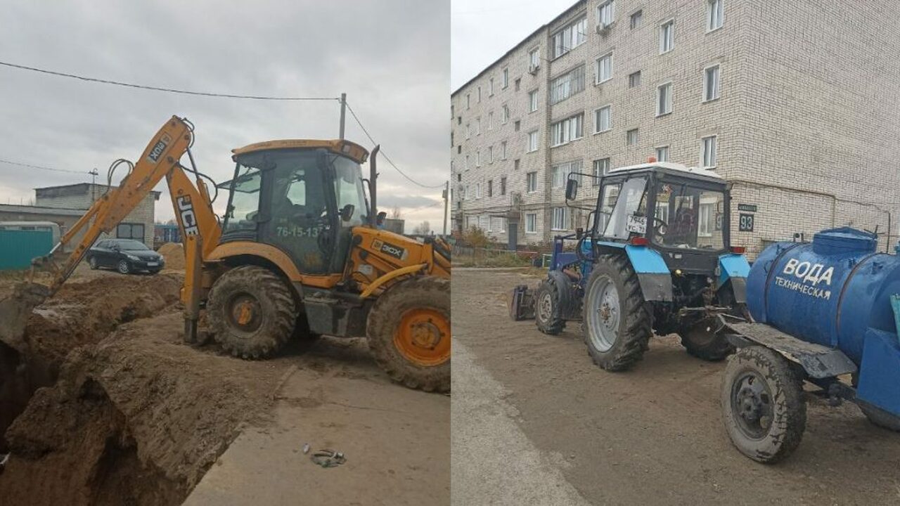 Водопровод в Инзе, который не выдержал и недели, снова оставил горожан без воды Новая авария на недавно отремонтированном участ...