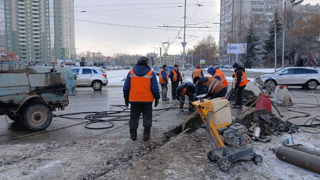 В Ульяновске на Пушкаревском кольце идет ремонт...