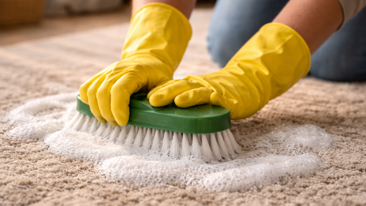 Простой способ турецких хозяек очистить ковер о...