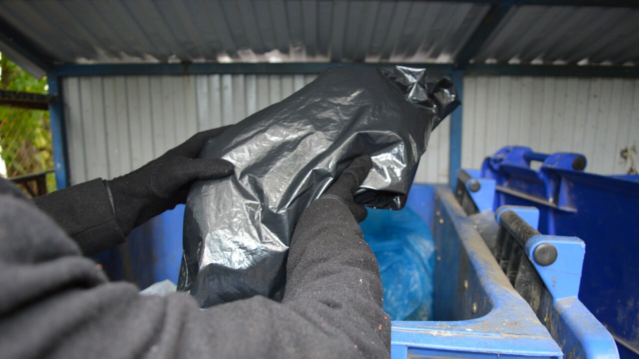 Обычная газета может заменить мусорный пакет. С...