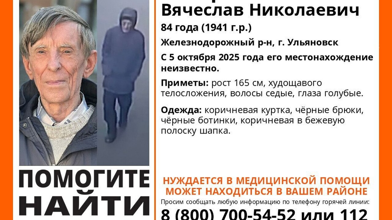 В Ульяновске ведется активный поиск 84-летнего ...