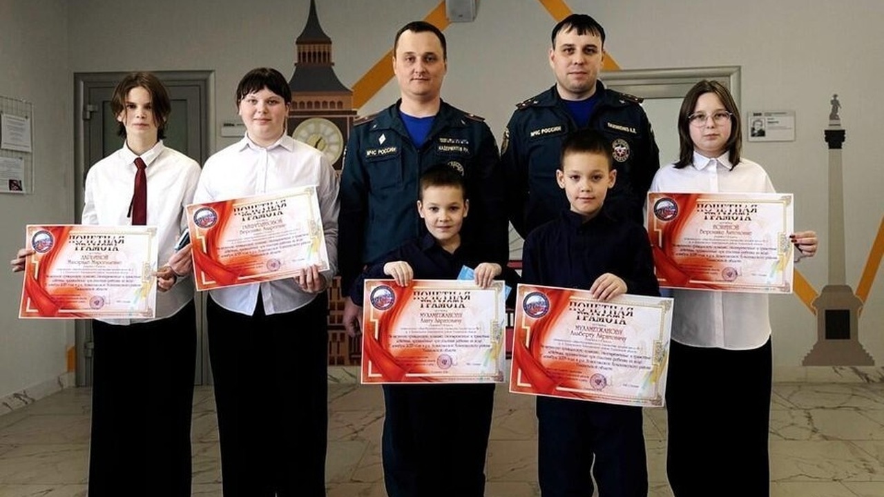 В поселке Новоспасское, Ульяновская область, пя...