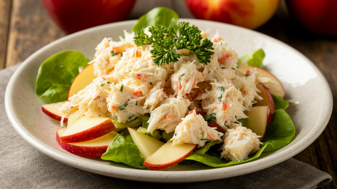 Необычный крабовый салат с яблоком и сыром: свежо, легко и с изюминкой Если классический крабовый салат кажется уже пр...