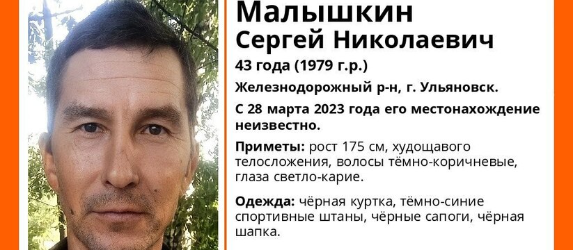 Нуждается в медицинской помощи: в Ульяновске без вести пропал человек