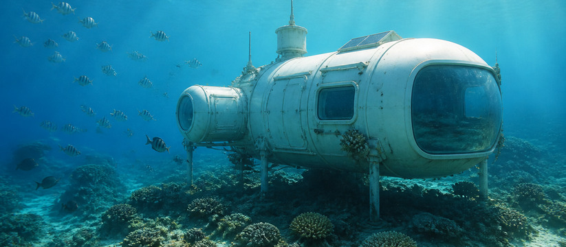 Компания DEEP установила подводный жилой модуль...