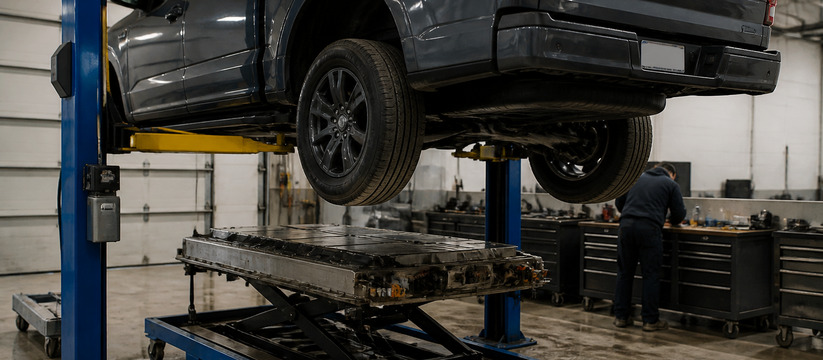 Замена батареи в Ford F-150 Lightning после 234 000 миль: насколько это сложно Владелец Ford F-150 Lightning заменил батарею п...