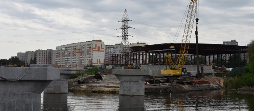 Возводят седьмую опору: стало известно, как в Ульяновске продвигается строительство моста на Шевченко-Смычки
