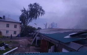 В Ульяновске ночью вспыхнули коллективные сараи...