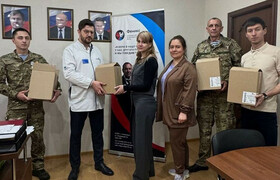 Врачи Ульяновской ЦГКБ передали медикаменты уча...