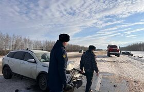 В Ульяновской области в столкновении трех машин...