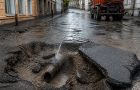 Порыв водовода во Владивостоке оставил без воды...