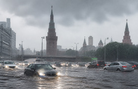 Интенсивность ливней в Москве выросла в 40 раз