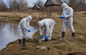 В Тереньге прошли учения по ликвидации очага пт...